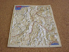 小さな立体地図から大きな立体地図まで各種... 長野県柔らかい立体地図ソフト写真
