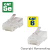 貫通式モジュラープラグ CAT5e 貫通式モジュラープラグ CAT5e