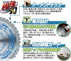 サーメットチップ、薄刃設計、切込制限ガード サーメットチップ、薄刃設計、切込制限ガード