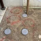 施工前(1)地割りをしてスタート 施工前(1)地割りをしてスタート