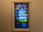 (169)大阪府大阪市M様邸?廊下ティファニータイプ風景画モクレンLED内蔵ステンドグラス (169)大阪府大阪市M様邸?廊下ティファニータイプ風景画モクレンLED内蔵ステンドグラス