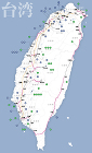 図版:台湾地図 図版:台湾地図