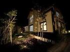 夜はほのかな灯りが浮かび上がり、お庭は落ち着いた癒しの空間に 川島町 夜はほのかな灯りが浮かび上がり、お庭は落ち着いた癒しの空間に 川島町