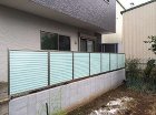 さいたま市:アイアンウッドデッキと風通しの良いルーバータイプのフェンス さいたま市:アイアンウッドデッキと風通しの良いルーバータイプのフェンス