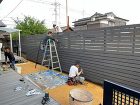 ウッドデッキ・テラス・目隠しフェンス工事 進んでいます! 宇部市S様邸 ウッドデッキ・テラス・目隠しフェンス工事 進んでいます! 宇部市S様邸