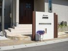 塗り壁と砂岩ピンコロが、、山陽小野田市M邸 塗り壁と砂岩ピンコロが、、山陽小野田市M邸
