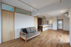 無垢クルミフローリング 自然素材 珪藻土 マンションナチュラルデザインリノベーション 京都 無垢クルミフローリング 自然素材 珪藻土 マンションナチュラルデザインリノベーション 京都