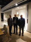 チャレンジのデザイナー ピーターマリー氏、カンディハウス 藤田社長と チャレンジのデザイナー ピーターマリー氏、カンディハウス 藤田社長と