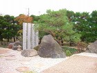 御影石の立て込みをポイントに庭を構成 大津市 御影石の立て込みをポイントに庭を構成 大津市