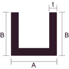 安田【アルミチャンネル シルバー】t1.0×A5.5×B8??他 安田【アルミチャンネル シルバー】t1.0×A5.5×B8??他