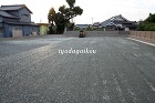 ローラー車にてアスファルト下地を ローラー車にてアスファルト下地を