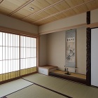 和室 床柱・床框・琵琶床天板などは全て従前の和室の造作材です 和室 床柱・床框・琵琶床天板などは全て従前の和室の造作材です