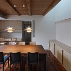 食堂の一角にはデスクコーナーを設けました 食堂の一角にはデスクコーナーを設けました