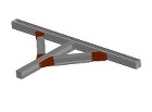 3D支保工 H200-火打受ピース45 3D支保工 H200-火打受ピース45