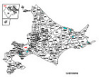 北海道の白地図 北海道の白地図