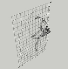 SK135SR回転フォーク仕様(作業姿勢図)テンプレート SK135SR回転フォーク仕様(作業姿勢図)テンプレート