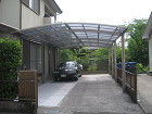 鹿児島市のカーポート施工事例|T様邸|特大サイズ!2台用の縦連結【リビングプラザ滝の神】鹿児島市・リフォーム・塗装・外構・造園 鹿児島市のカーポート施工事例|T様邸|特大サイズ!2台用の縦連結【リビングプラザ滝の神】鹿児島市・リフォーム・塗装・外構・造園