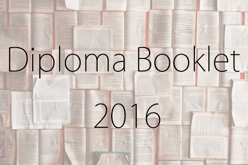 Diploma booklet 2016　～卒業設計再講評会～