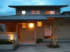 高田の家(長野市)?外観夕景