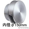 ステンレス製フラット型フード付ガラリ ヘアーライン艶消しクリヤー 1個 ステンレス製フラット型フード付ガラリ ヘアーライン艶消しクリヤー 1個