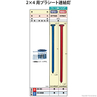 MAX プラシート連結釘 2×4用 75... 2×4用プラシート連結釘