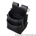 腰袋2段(黒金) LIGHT PU LEATHER SERIES 腰袋2段(黒金) LIGHT PU LEATHER SERIES