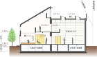 43畳大型床下収納庫 断面図