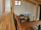 住宅設計実例/菜園を楽しむ家/建築士設計... 住宅の階段ホール