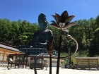 Works 作品紹介 | 鉄工房アールR... 昭和大仏と蓮の蜀台