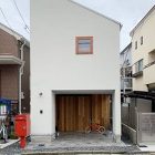 地下室のある狭小住宅外観 地下室のある狭小住宅外観