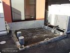 風呂前坪庭作り 基礎工