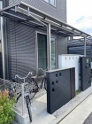 サイクルポートの完成です