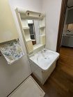 施工事例 予算を抑えて、洗面化粧台の取り...