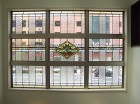 京都市中京区 オウミ住宅 モデルハウス リビング吹き抜け はめ殺し窓(ペアガラス内蔵) 京都市中京区 オウミ住宅 モデルハウス リビング吹き抜け はめ殺し窓(ペアガラス内蔵)