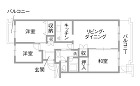 こだわりの性能UPと自然素材 | リノベ... マンションリノベーション　既存間取り図
