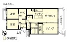 こだわりの性能UPと自然素材 | リノベ... マンションリノベーション　改修後間取り図