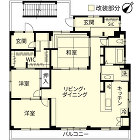 裸足でかけ廻る!お家が僕の遊び場 | リ... リノベーション施工事例 改修間取り図