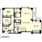 Luxury living ?自分たちの... リノベーション施工事例 改修間取り図
