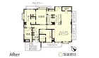 マンションリノベーション　改修後間取り図