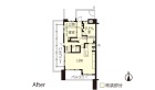 マンションリノベーション　改修後間取り図