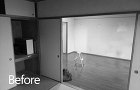 ヘリンボーンを壁に!リノベの醍醐味を満喫... before
