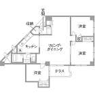 ライフスタイルに合わせた回遊動線 | リ... リノベーション施工事例 既存間取り図