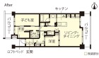 マンションリノベーション　改修後間取り図