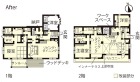 戸建てリノベーション　改修後間取り図