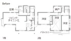 戸建てリノベーション　既存間取り図