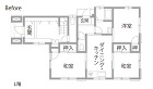 やすらぎと思い出に包まれて | リノベー... 戸建てリノベーション　既存間取り図
