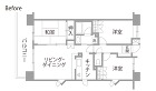 マンションリノベーション　既存間取り図