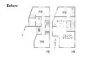 アンティーク家具と心豊かに | 施工事例... 戸建てリノベーション　既存間取り図