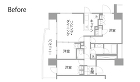 個々の時間も家族団らんも楽しむ家 | リ... マンションリノベーション 既存間取り図