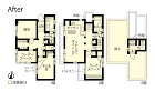 戸建てリノベーション　改修後間取り図